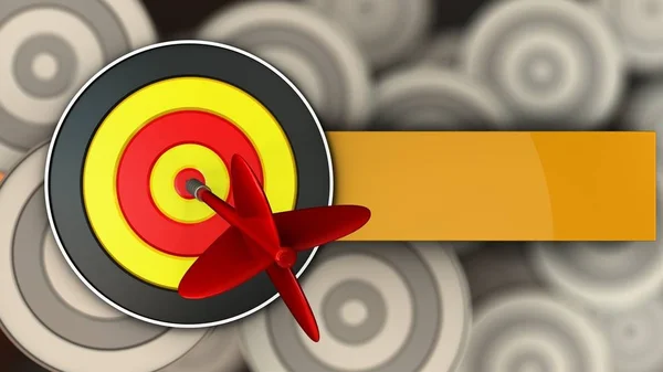 Illustration of round target — Stock Photo, Image