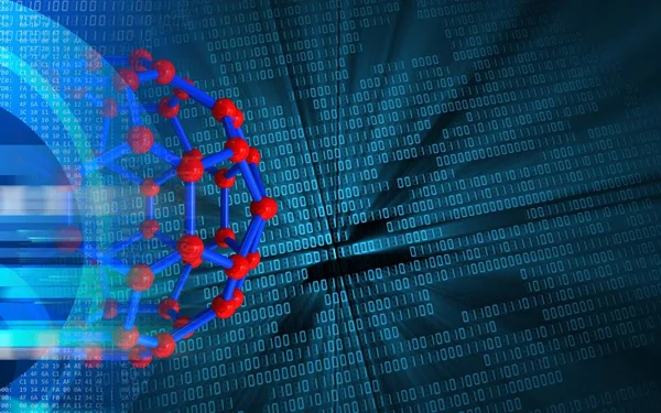 Illustratie van moleculaire structuur — Stockfoto