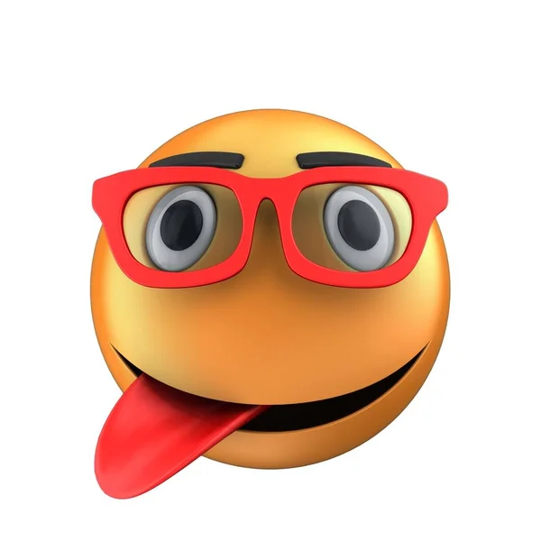 Orange Emoticon Lächeln — Stockfoto