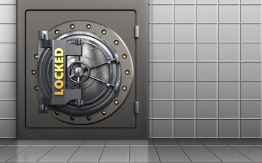 kilitli kasa kapısı 