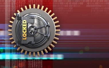 kilitli kasa kapısı 