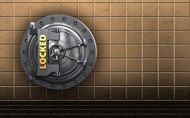 kilitli kasa kapısı 