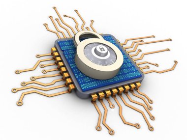 resimde arka plan üzerinde mikroçip