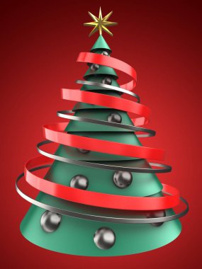 yeşil ve mavi xmas ağacı