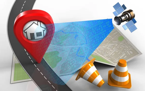  harita kağıt çizimde