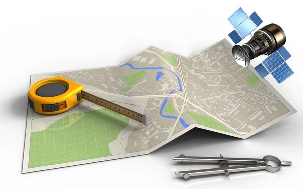  harita kağıt çizimde