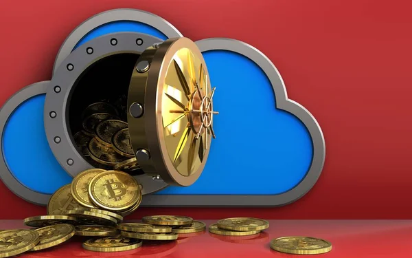 bulut bitcoins ile gösteren resim