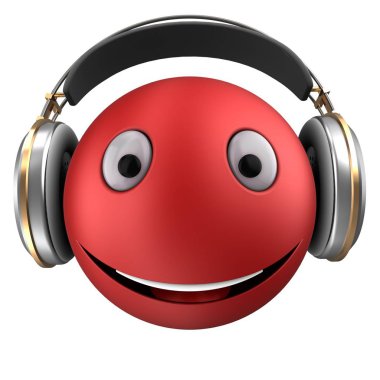  Kırmızı ifade gülümseme