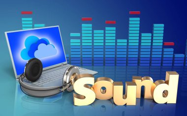 dizüstü bilgisayar arka plan üzerinde gösterimi 