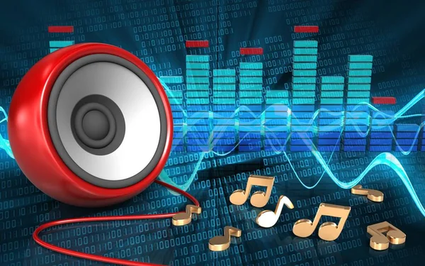 hoparlör arka plan üzerinde gösterimi