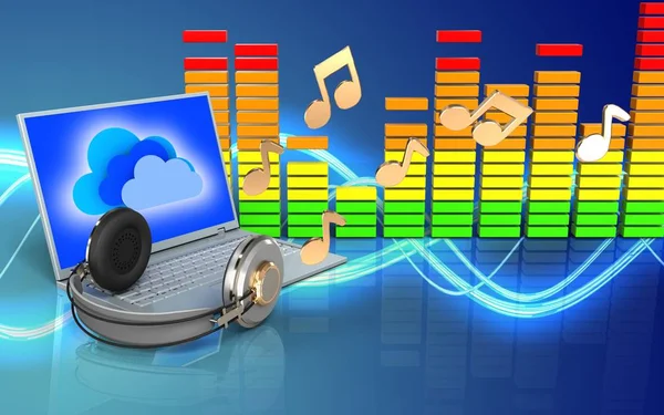 dizüstü bilgisayar arka plan üzerinde gösterimi 