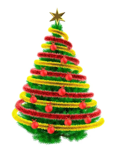 Green Christmas tree — Stock Photo, Image