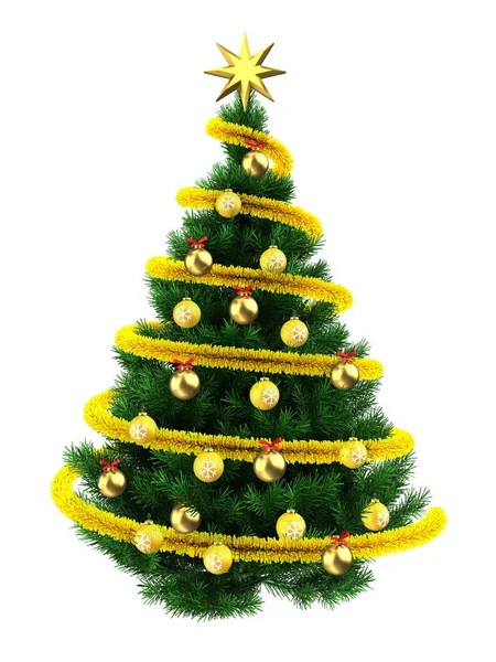 Groene kerstboom — Stockfoto