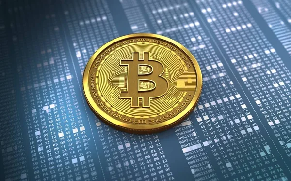  bitcoin arka plan üzerinde gösterimi