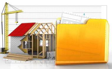 çerçeve ev çizimi