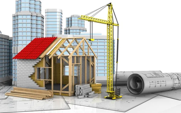 çerçeve ev çizimi