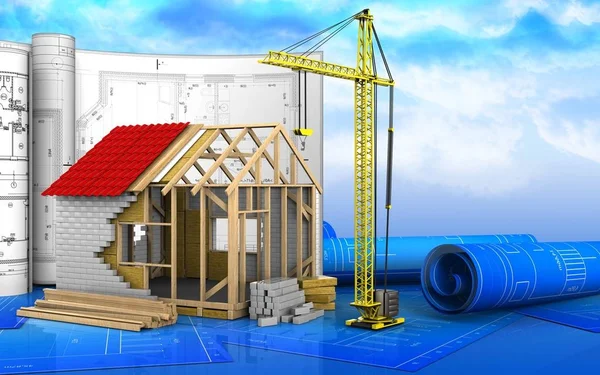 çerçeve ev çizimi