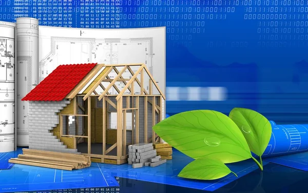 çerçeve ev çizimi