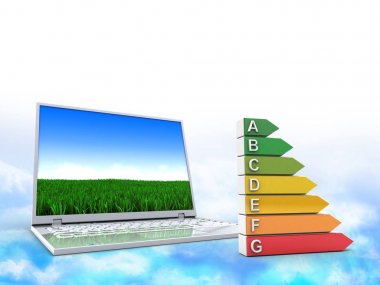 bilgisayar arka plan üzerinde gösterimi