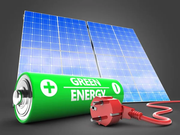 arka plan üzerinde pil gösterimi