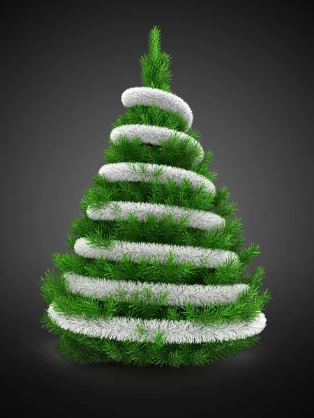 Illustration of green Christmas tree — Stock Photo, Image