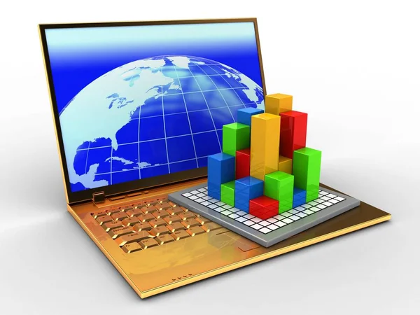 Altın bilgisayar çizimi 