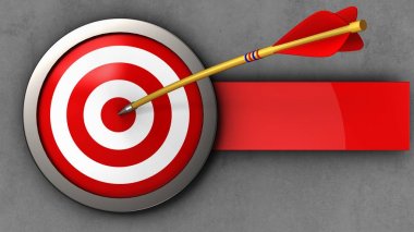 ok ile hedef gösteren resim