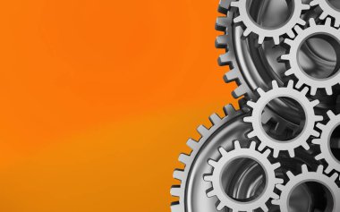 makinist ile turuncu arka plan