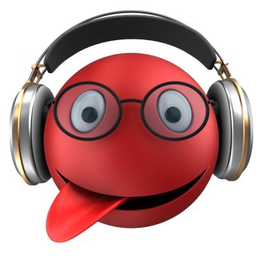  Kırmızı ifade gülümseme