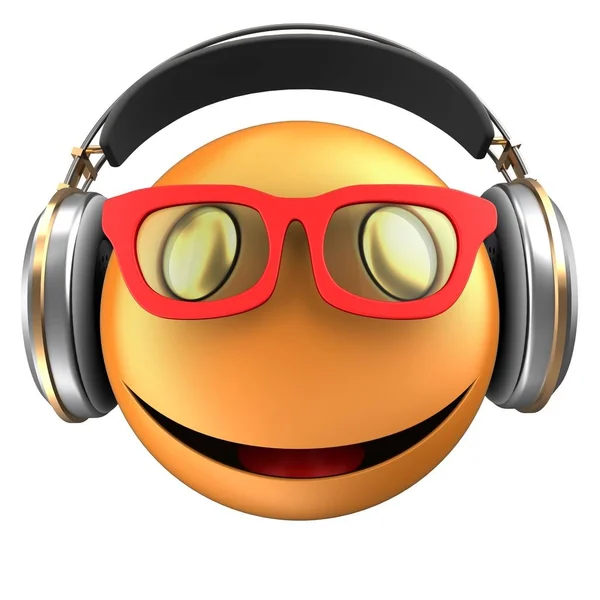 Orange emoticon smile — Stock Photo, Image