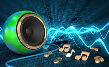  Dünya küre hoparlör çizimi