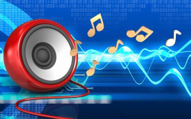 cyber arka plan üzerinde hoparlör