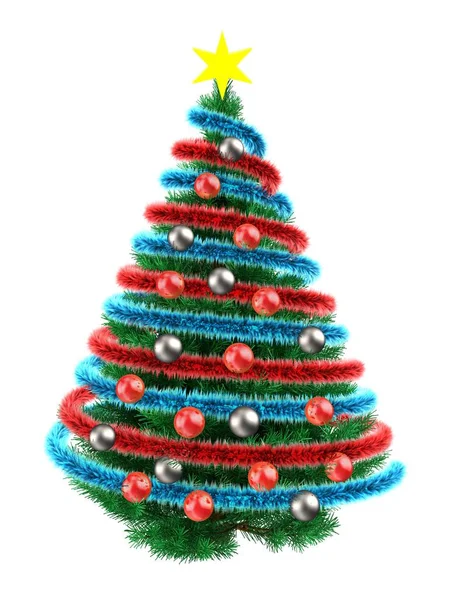 Illustration of Christmas tree — Stock Photo, Image