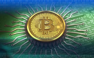 bitcoin arka plan üzerinde gösterimi