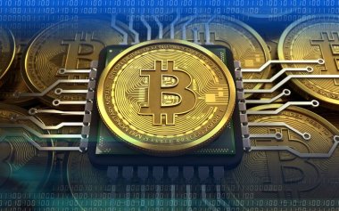  bitcoin arka plan üzerinde gösterimi