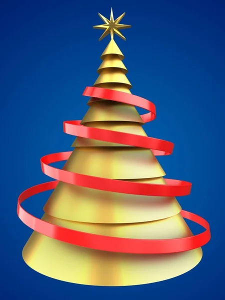 クリスマス ツリーの図 — ストック写真