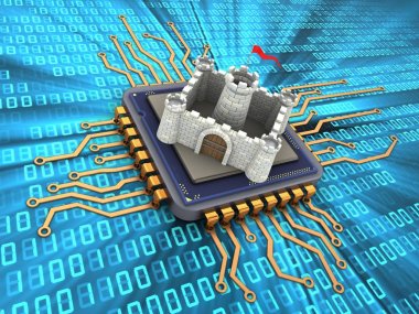 resimde arka plan üzerinde mikroçip