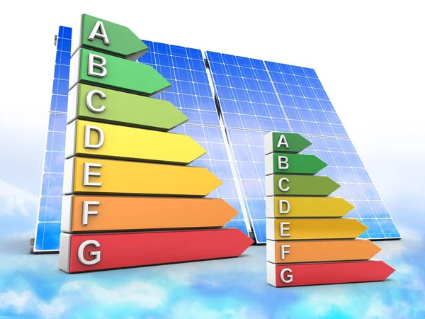 Illustratie van energie ranking — Stockfoto