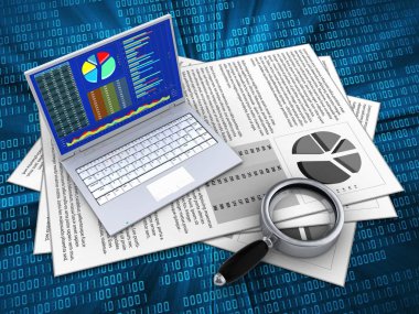 belgeleri arka plan üzerinde gösterimi