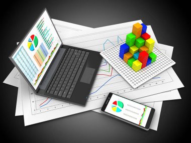  Illustration diyagram kağıtları