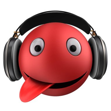  Kırmızı ifade gülümseme