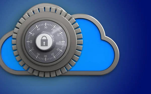 cloud with combination lock