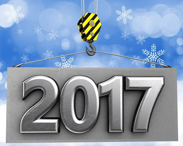  2017 işareti ile kanca vinç 