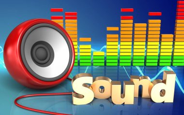 Hoparlör ses dalgası b üzerinde