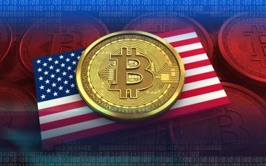 bitcoin arka plan üzerinde gösterimi