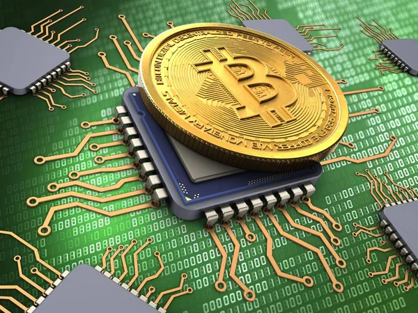bitcoin arka plan üzerinde gösterimi