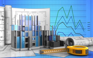  illüstrasyon inşaat ilerleme
