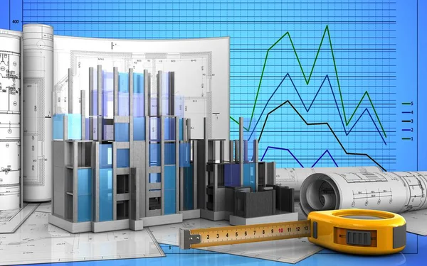  illüstrasyon inşaat ilerleme