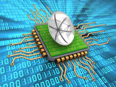 resimde arka plan üzerinde mikroçip