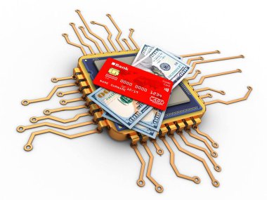 Altın bilgisayar çizimi 